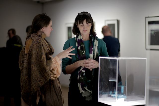 Public interaction during the opening of the exhibition at Goethe-Institut in Bucharest, November 2024. Photo Andreea Săsăran