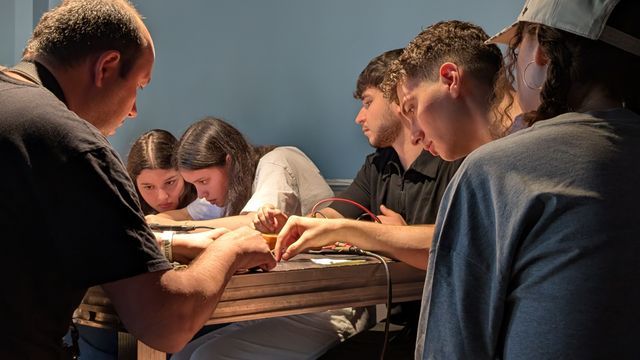 Collaborating around the table to fine-tune wiring