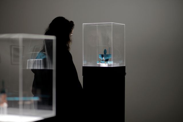 Public interaction during the opening of the exhibition at Goethe-Institut in Bucharest, November 2024. Photo Andreea Săsăran